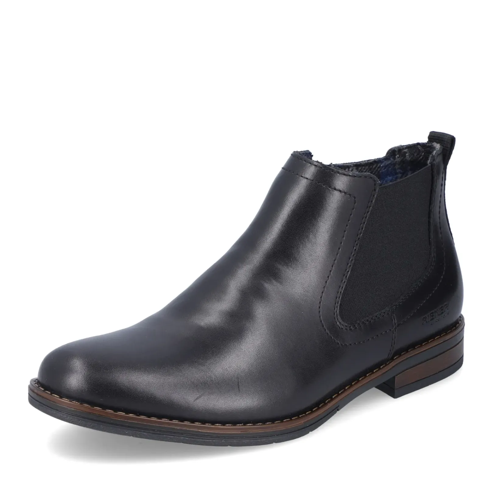 Best Rieker Meskie Buty Chelsea , Czarne