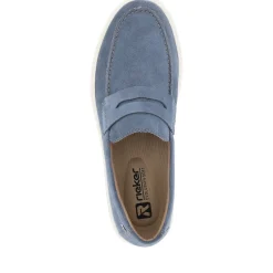 Fashion Rieker Meskie Kapcie Ocean Blue
