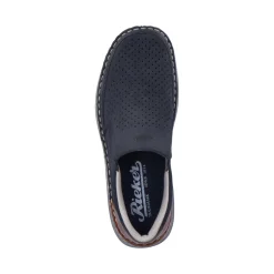 Discount Rieker Meskie Klapki W Kolorze Oceanicznego Blekitu