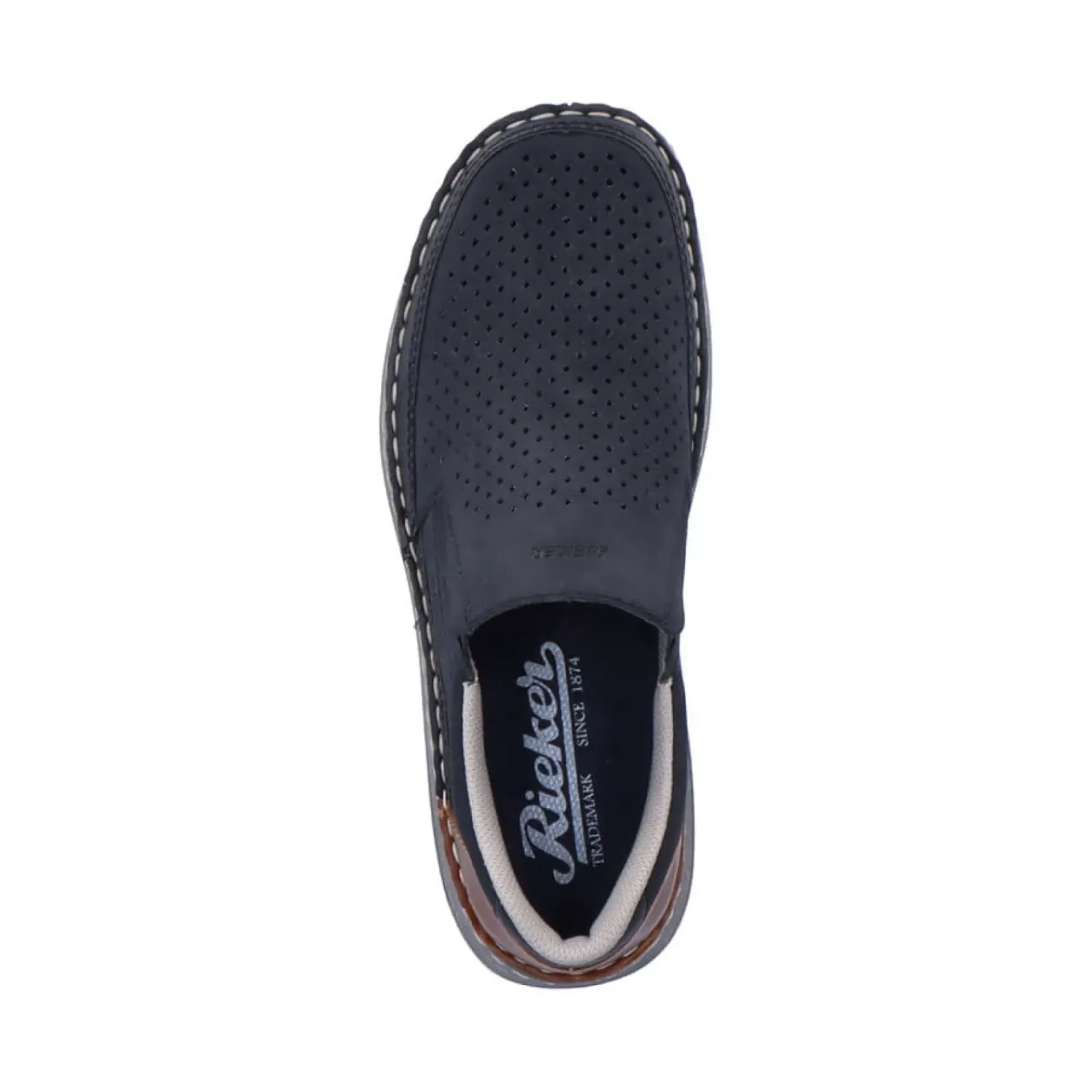 Discount Rieker Meskie Klapki W Kolorze Oceanicznego Blekitu