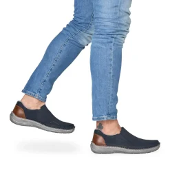 Discount Rieker Meskie Klapki W Kolorze Oceanicznego Blekitu