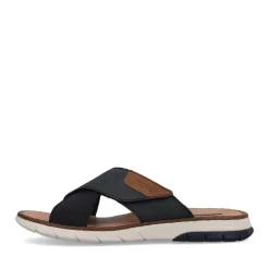 Best Rieker Meskie Klapki W Kolorze Oceanicznego Blekitu