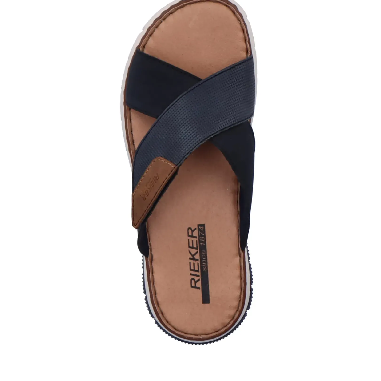 Best Rieker Meskie Klapki W Kolorze Oceanicznego Blekitu