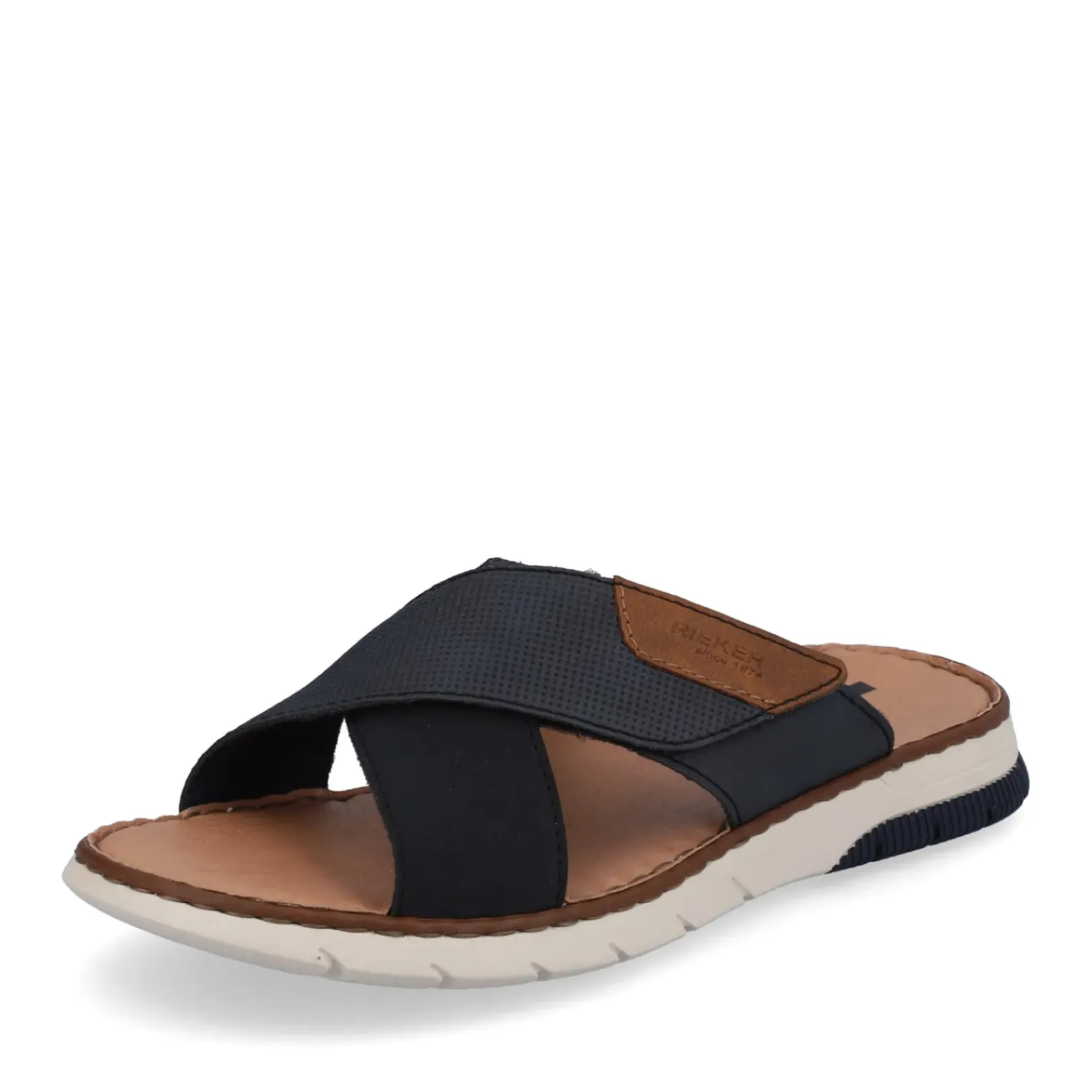 Best Rieker Meskie Klapki W Kolorze Oceanicznego Blekitu