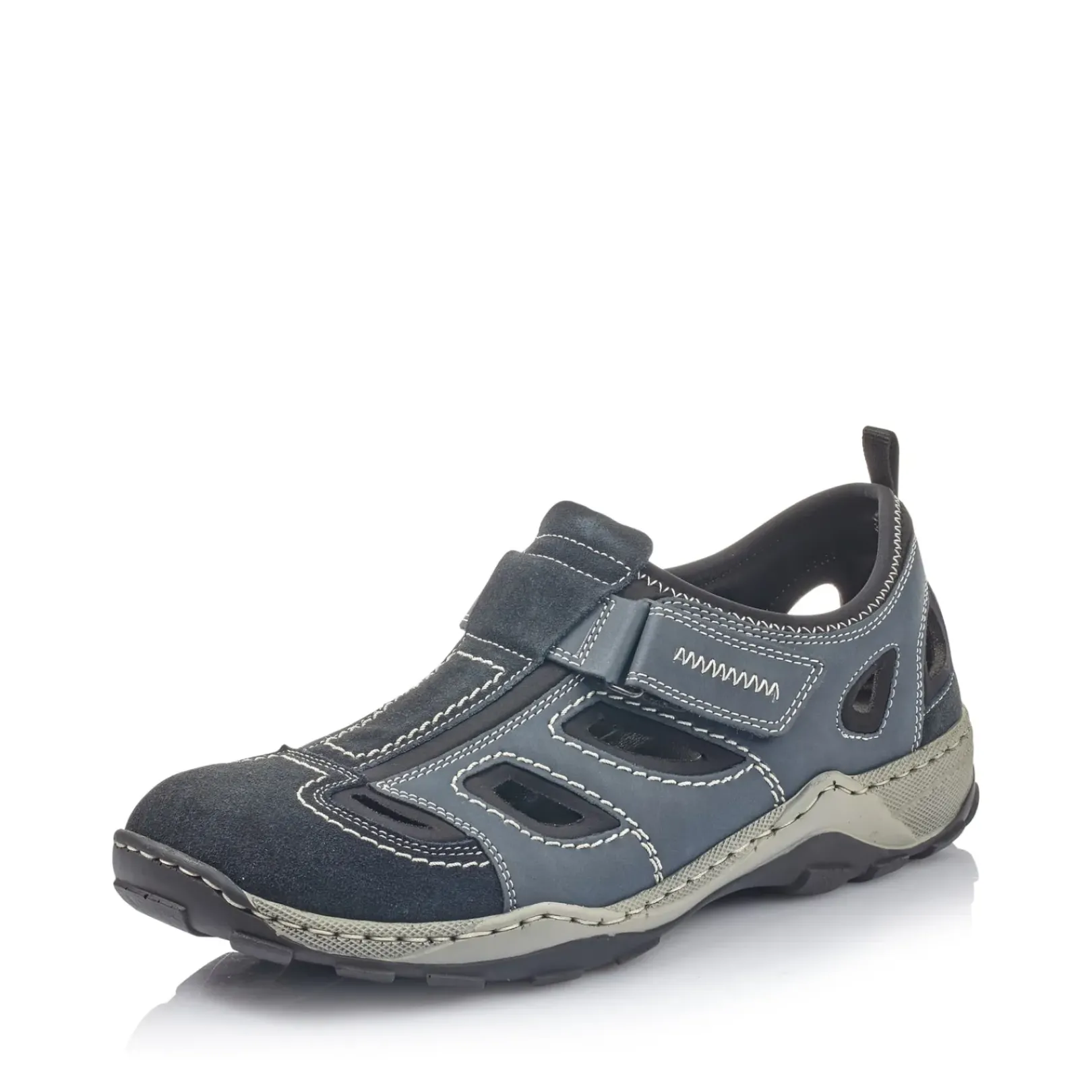 New Rieker Meskie Klapki W Kolorze Oceanicznego Blekitu