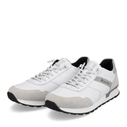 Hot Rieker Meskie Niskie Tenisowki Brilliant-White Grafit-Szary