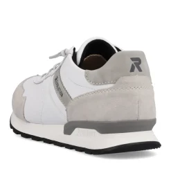Hot Rieker Meskie Niskie Tenisowki Brilliant-White Grafit-Szary