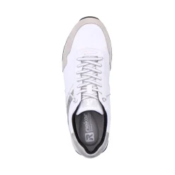 Hot Rieker Meskie Niskie Tenisowki Brilliant-White Grafit-Szary