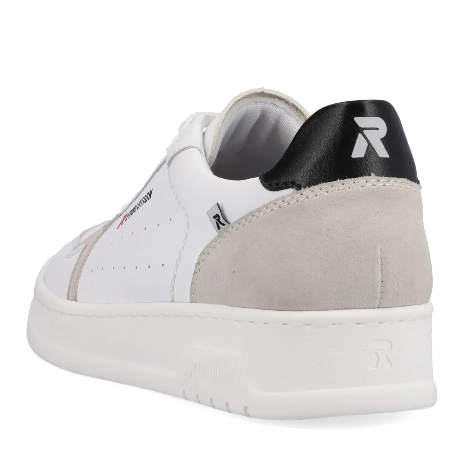 Sale Rieker Meskie Niskie Tenisowki Brilliant-White Grafit-Szary