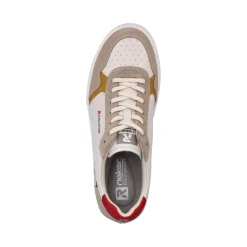 Hot Rieker Meskie Niskie Tenisowki Vanilla-White Clay-Beige