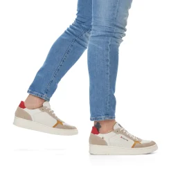 Hot Rieker Meskie Niskie Tenisowki Vanilla-White Clay-Beige