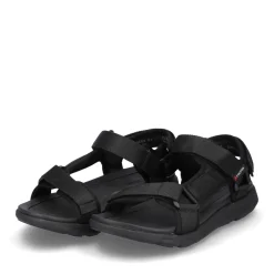 Fashion Rieker Meskie Sandaly Trekkingowe Deep Black