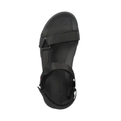 Fashion Rieker Meskie Sandaly Trekkingowe Deep Black