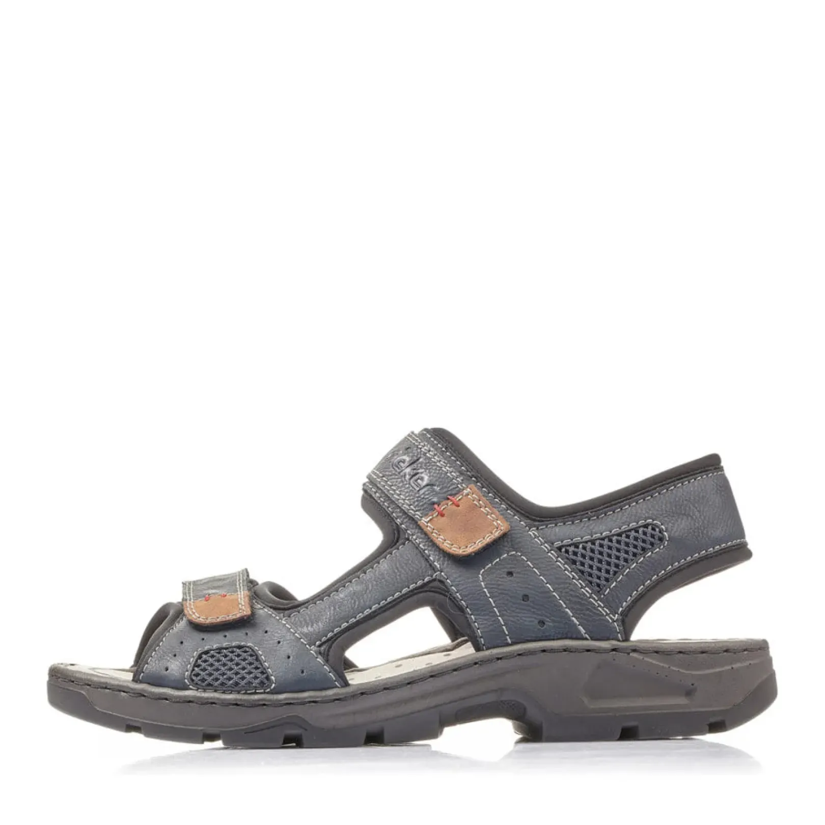 Best Rieker Meskie Sandaly Trekkingowe W Kolorze Oceanicznego Blekitu