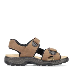Best Rieker Meskie Sandaly Trekkingowe W Kolorze Kawowo-Brazowym