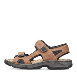 New Rieker Meskie Sandaly Trekkingowe W Kolorze Orzechowo-Brazowym