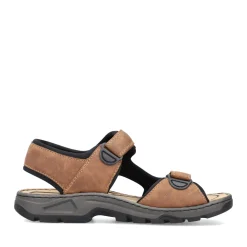 New Rieker Meskie Sandaly Trekkingowe W Kolorze Orzechowo-Brazowym