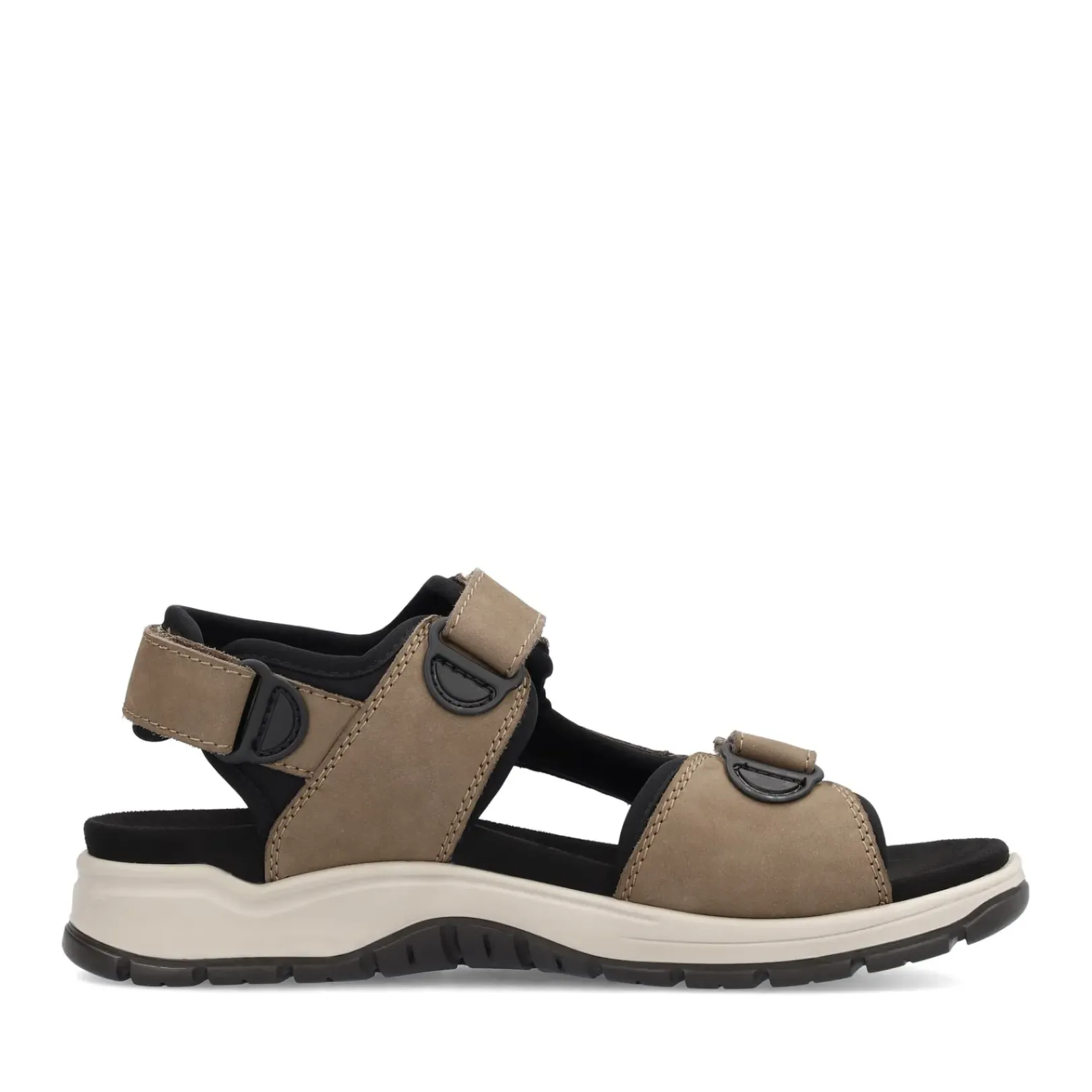 Clearance Rieker Meskie Sandaly Trekkingowe W Kolorze Jasnobrazowym