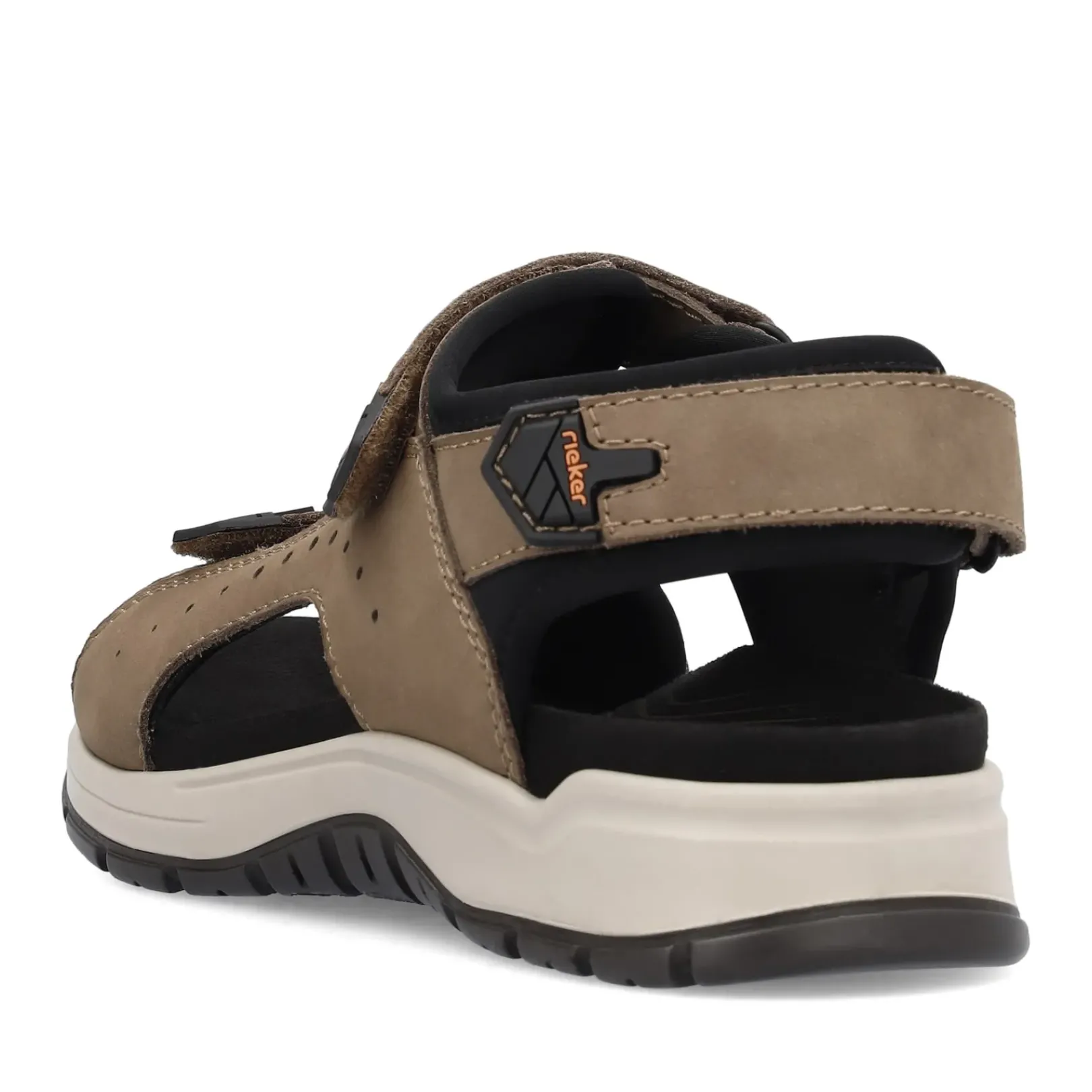 Clearance Rieker Meskie Sandaly Trekkingowe W Kolorze Jasnobrazowym