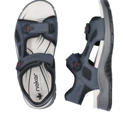 Clearance Rieker Meskie Sandaly Trekkingowe W Kolorze Lupkowoniebieskim