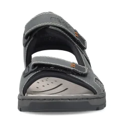 New Rieker Meskie Sandaly Trekkingowe W Kolorze Ciemnoszarym
