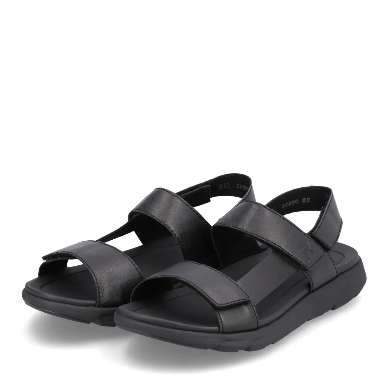 Discount Rieker Meskie Sandaly Trekkingowe Midnight Black