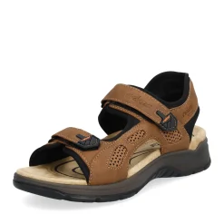 Clearance Rieker Meskie Sandaly Trekkingowe , Drewno, Braz