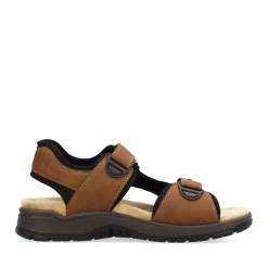 Clearance Rieker Meskie Sandaly Trekkingowe , Drewno, Braz