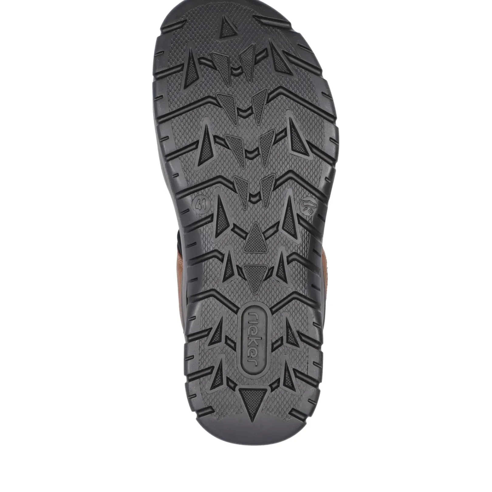Clearance Rieker Meskie Sandaly Trekkingowe , Drewno, Braz