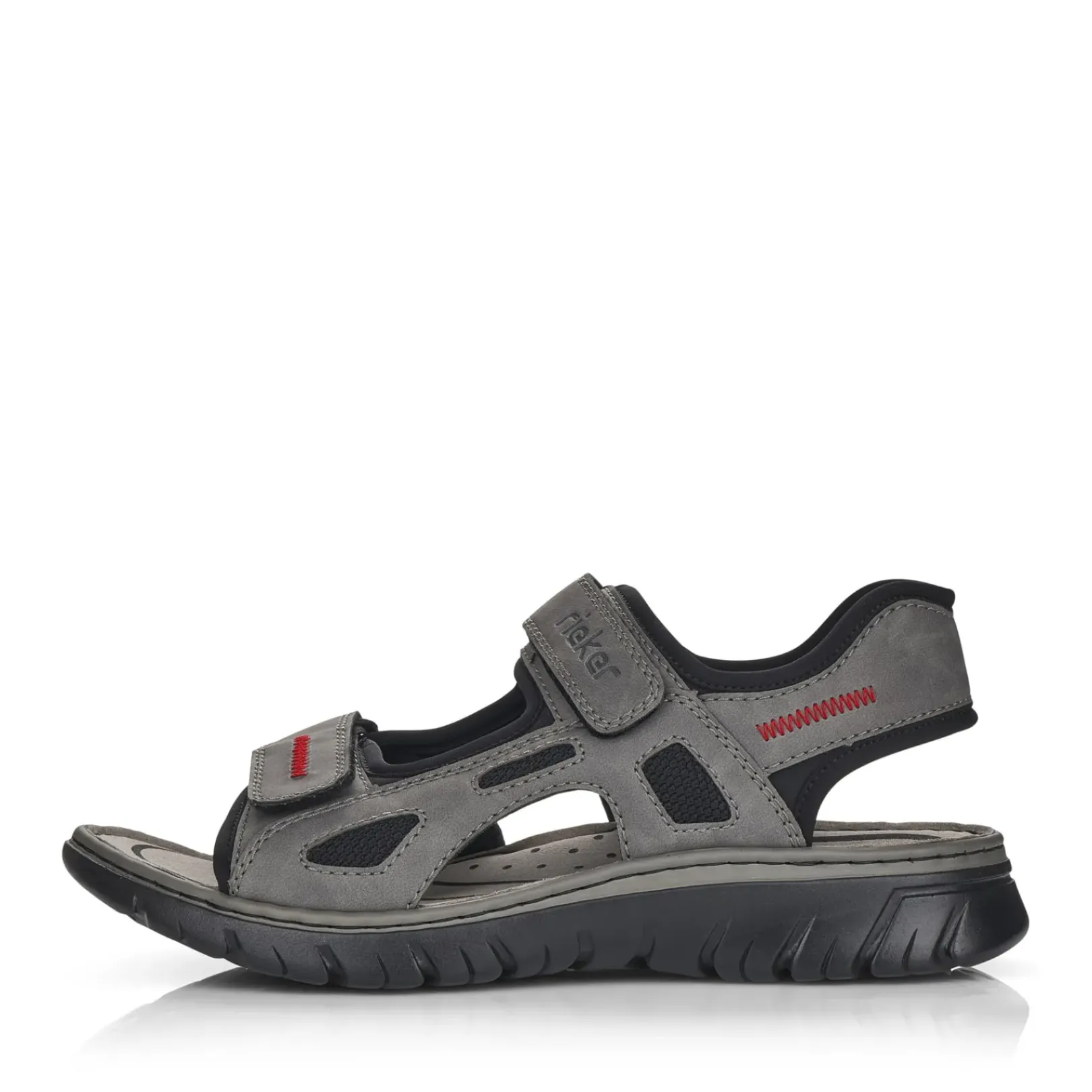 New Rieker Meskie Sandaly Trekkingowe W Kolorze Rockowoszarym