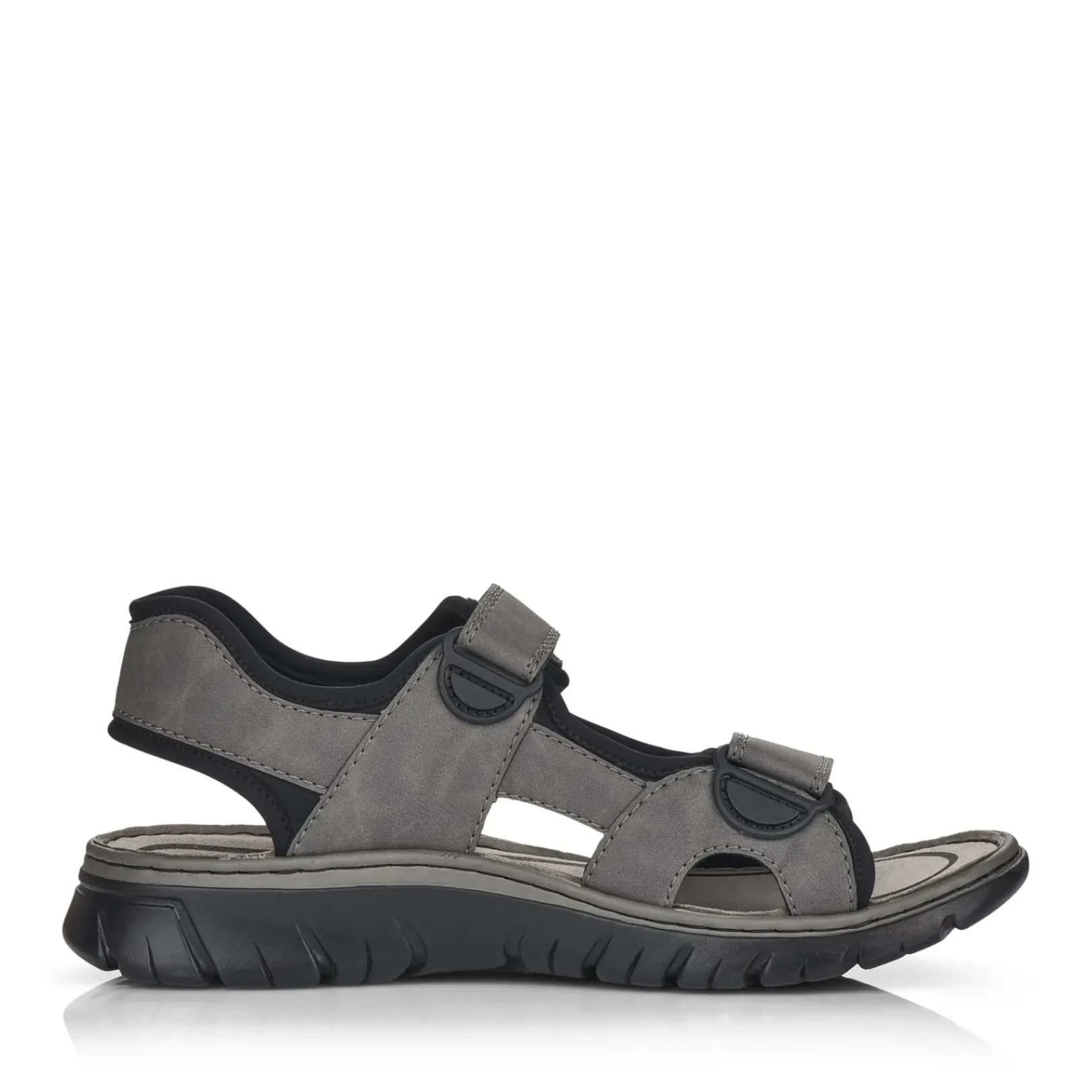 New Rieker Meskie Sandaly Trekkingowe W Kolorze Rockowoszarym