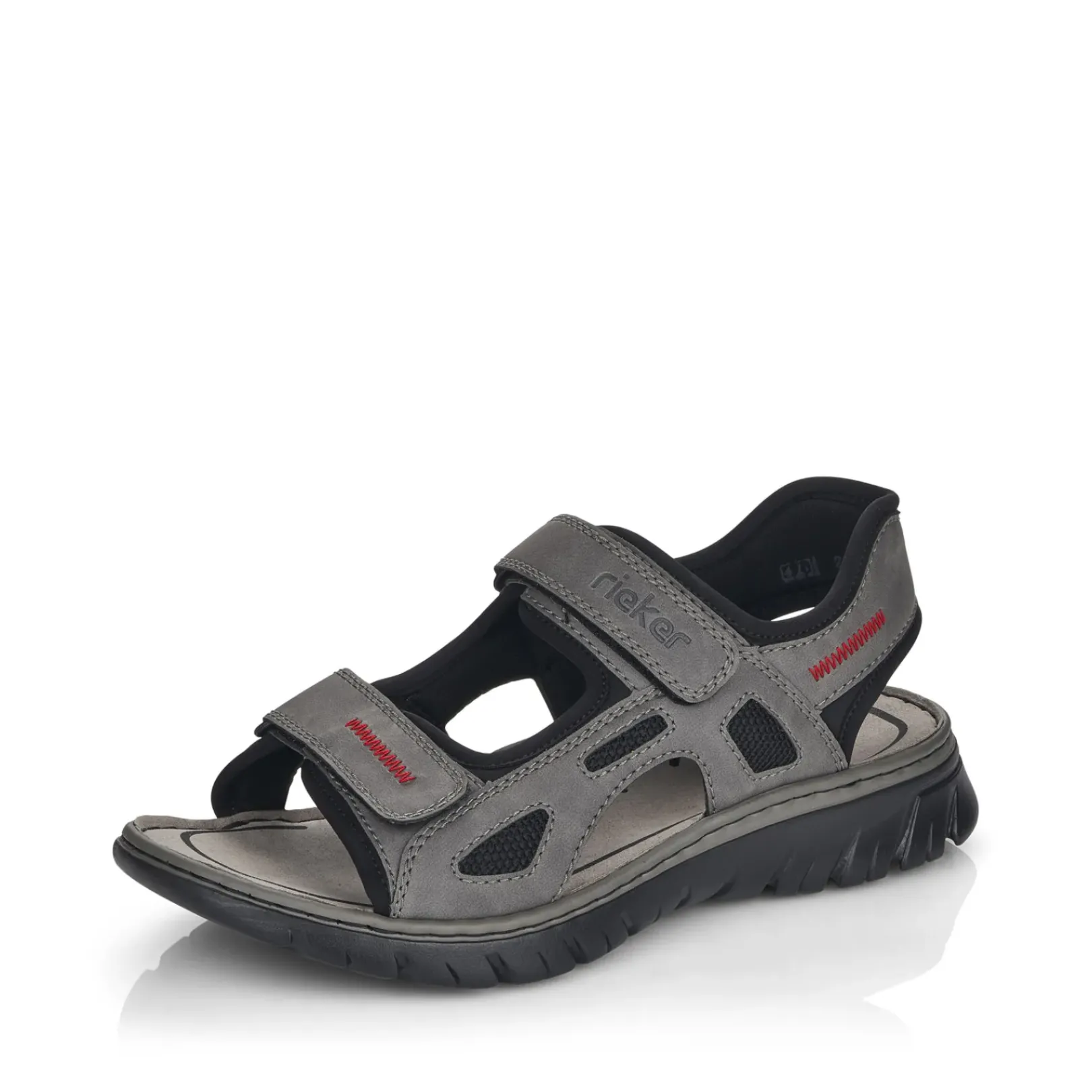 New Rieker Meskie Sandaly Trekkingowe W Kolorze Rockowoszarym