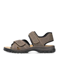 Discount Rieker Meskie Sandaly Trekkingowe W Kolorze Espresso W Kolorze Brazu