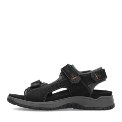 Discount Rieker Meskie Sandaly Trekkingowe , Nocna, Czarna