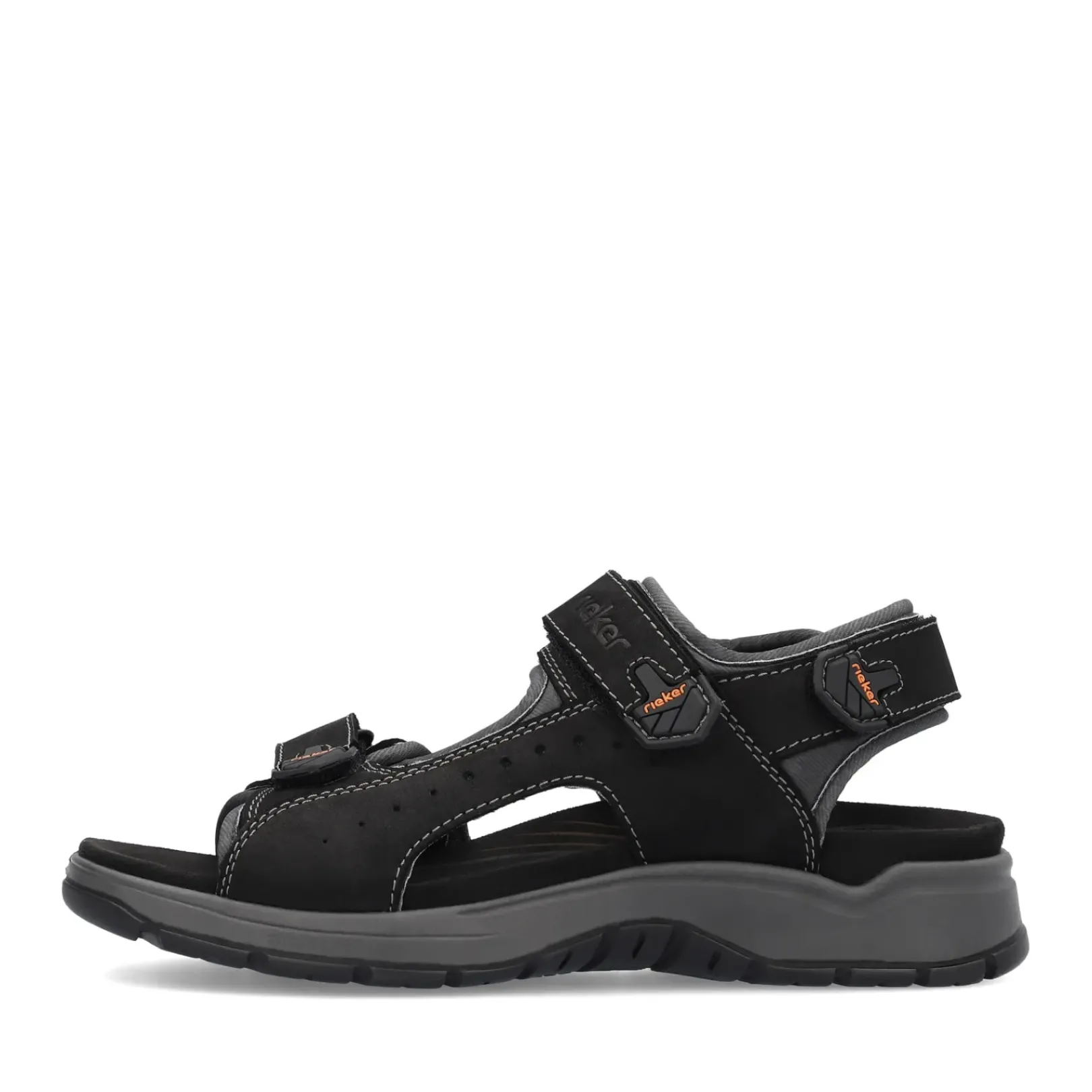 Discount Rieker Meskie Sandaly Trekkingowe , Nocna, Czarna