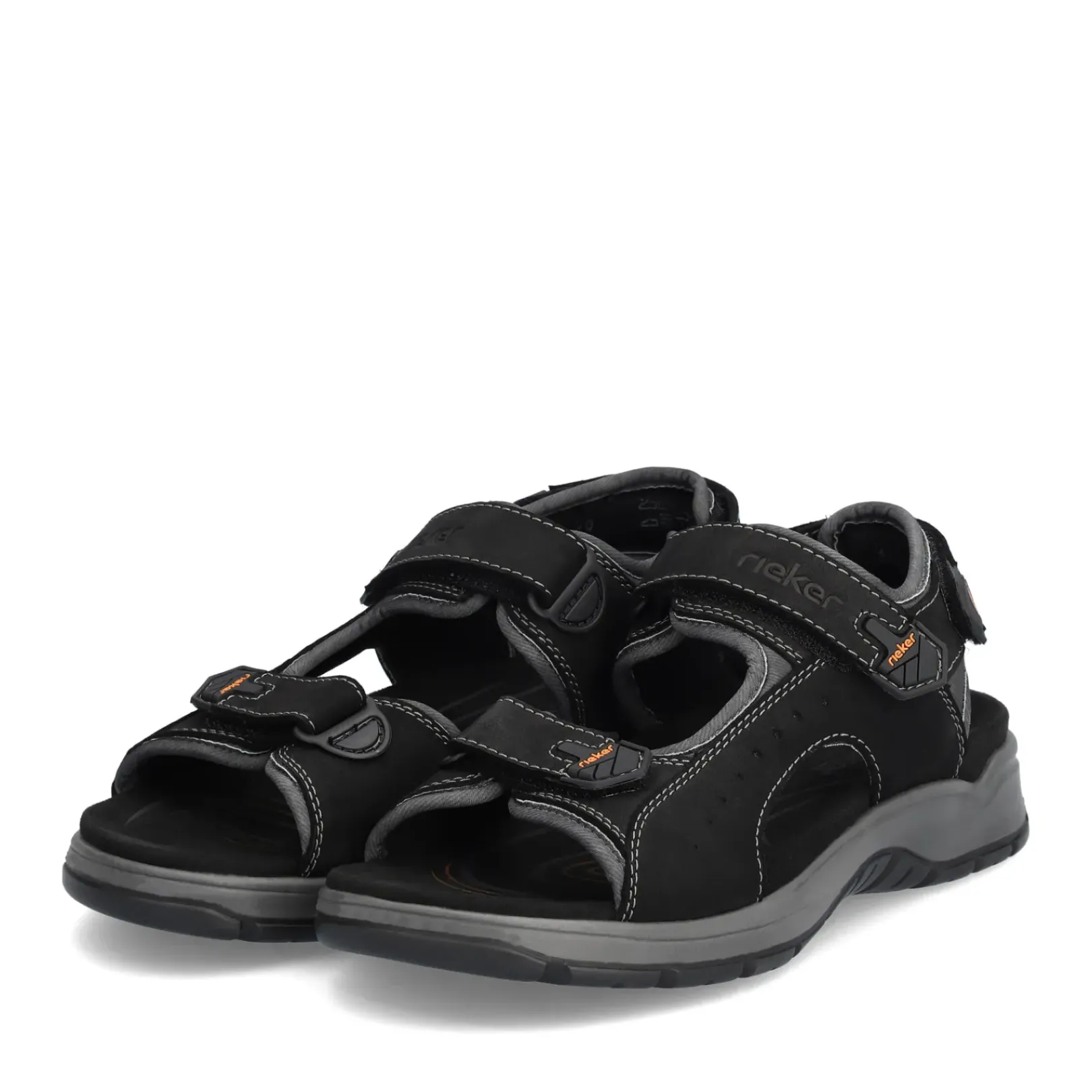 Discount Rieker Meskie Sandaly Trekkingowe , Nocna, Czarna