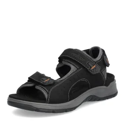 Discount Rieker Meskie Sandaly Trekkingowe , Nocna, Czarna