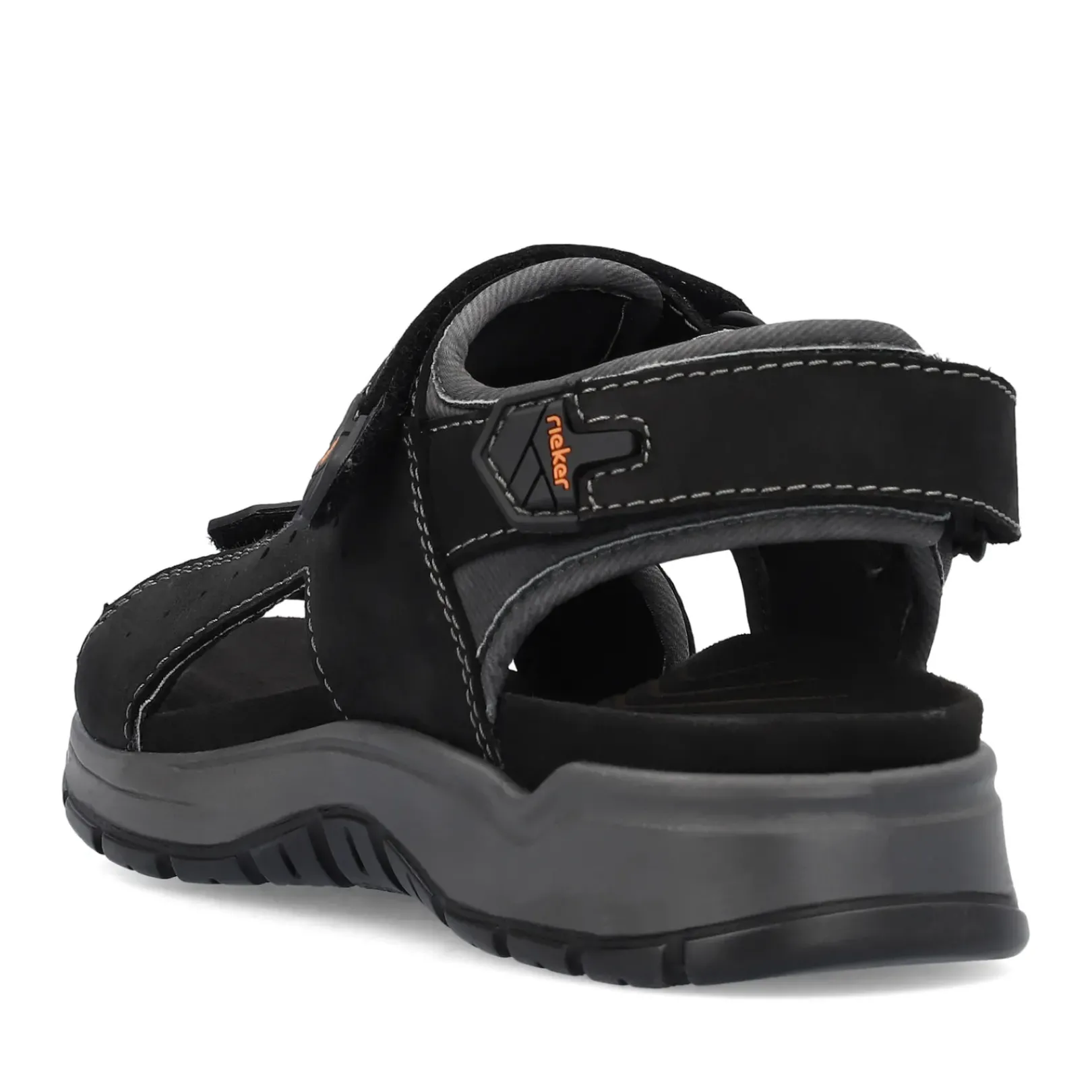 Discount Rieker Meskie Sandaly Trekkingowe , Nocna, Czarna