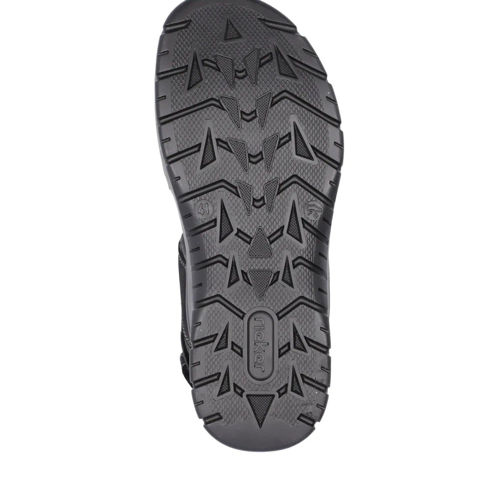 Discount Rieker Meskie Sandaly Trekkingowe , Nocna, Czarna