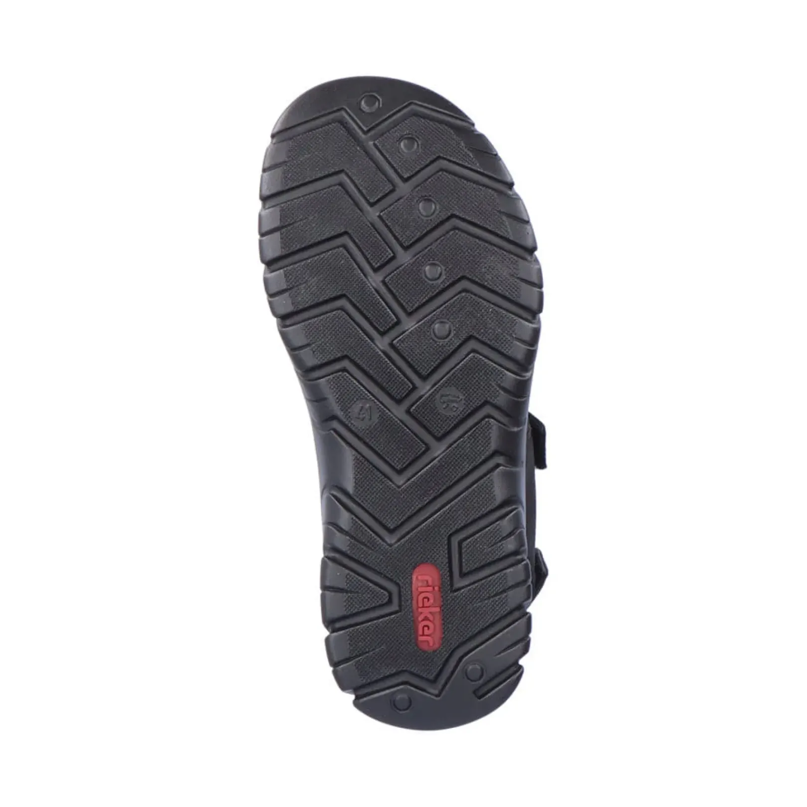 Best Rieker Meskie Sandaly Trekkingowe W Kolorze Kruczoczarnym