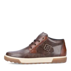 Discount Rieker Meskie Sznurowane Buty W Kolorze Kawowo-Brazowym
