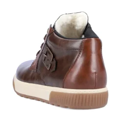 Discount Rieker Meskie Sznurowane Buty W Kolorze Kawowo-Brazowym