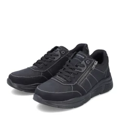 Clearance Rieker Meskie Sznurowane Buty W Kolorze Asfaltowo-Czarnym