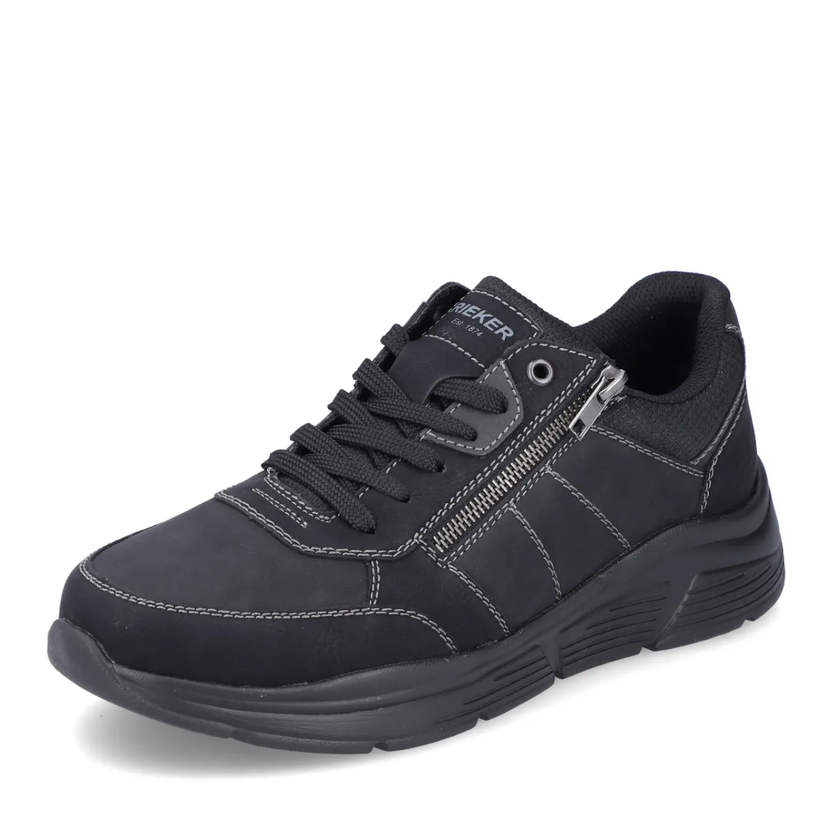Clearance Rieker Meskie Sznurowane Buty W Kolorze Asfaltowo-Czarnym