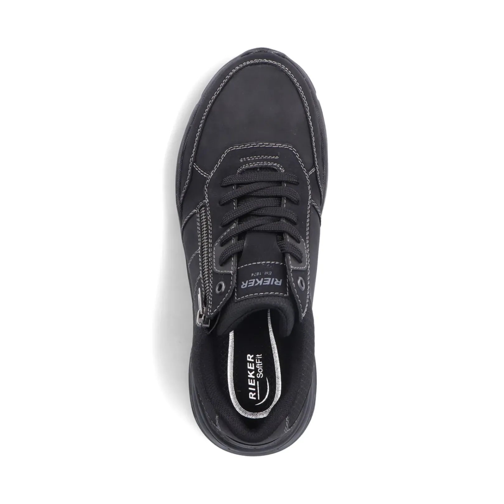 Clearance Rieker Meskie Sznurowane Buty W Kolorze Asfaltowo-Czarnym