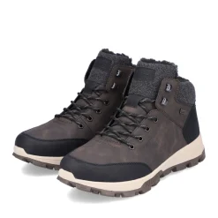 Discount Rieker Meskie Sznurowane Buty W Kolorze Kawowo-Brazowym