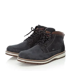 Fashion Rieker Meskie Sznurowane Buty W Kolorze Blekitu Pacyfiku