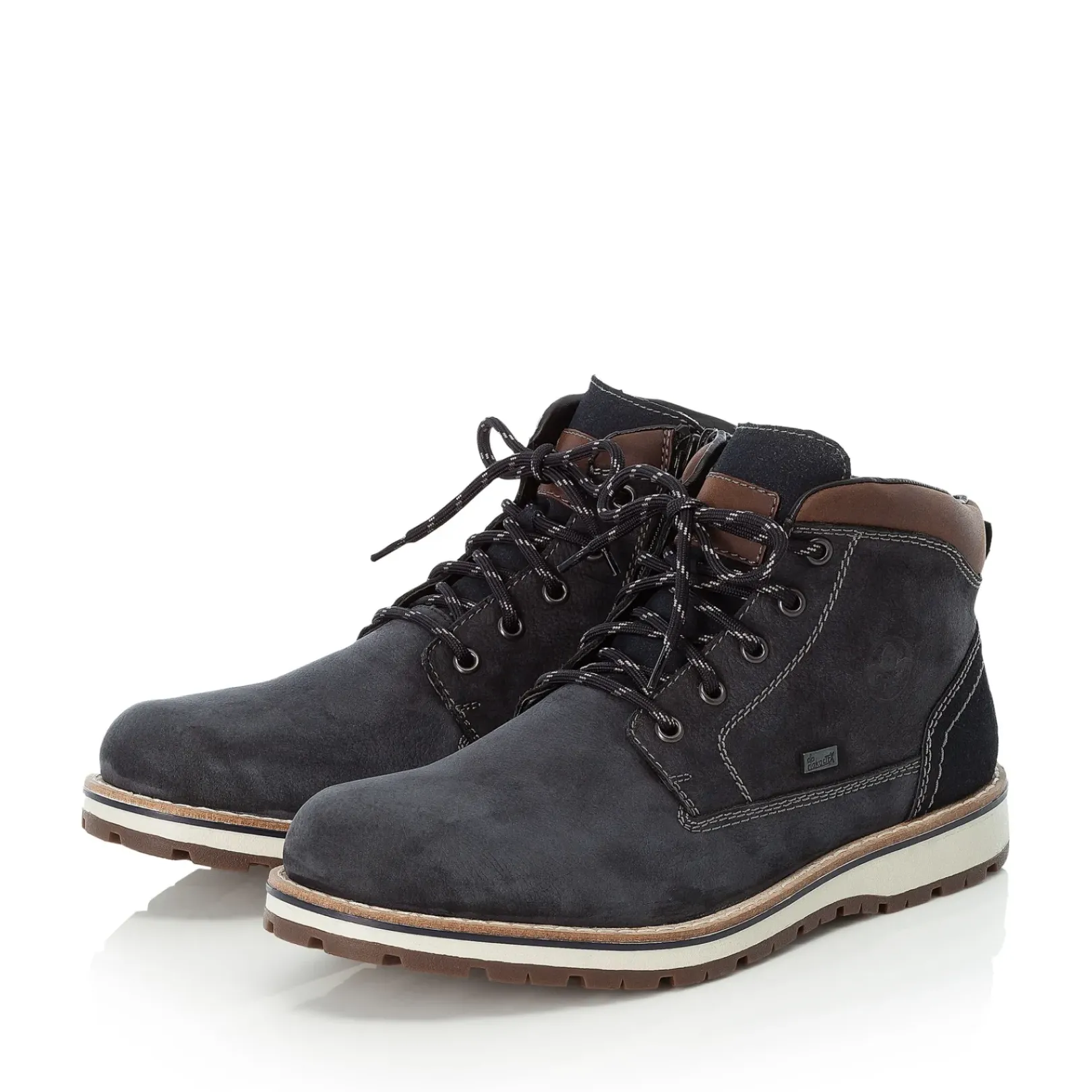 Fashion Rieker Meskie Sznurowane Buty W Kolorze Blekitu Pacyfiku