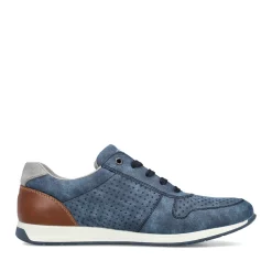 Discount Rieker Meskie Sznurowane Buty W Kolorze Blekitnym