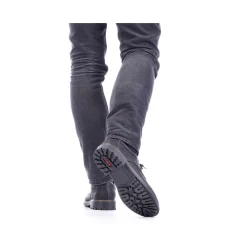 Discount Rieker Meskie Sznurowane Buty W Kolorze Kruczoczarnym